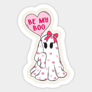 Be My Boo Cute Ghost Love Sticker